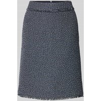 s.Oliver BLACK LABEL Minirock in Bouclé-Optik in Marine, Größe 42 von s.Oliver BLACK LABEL