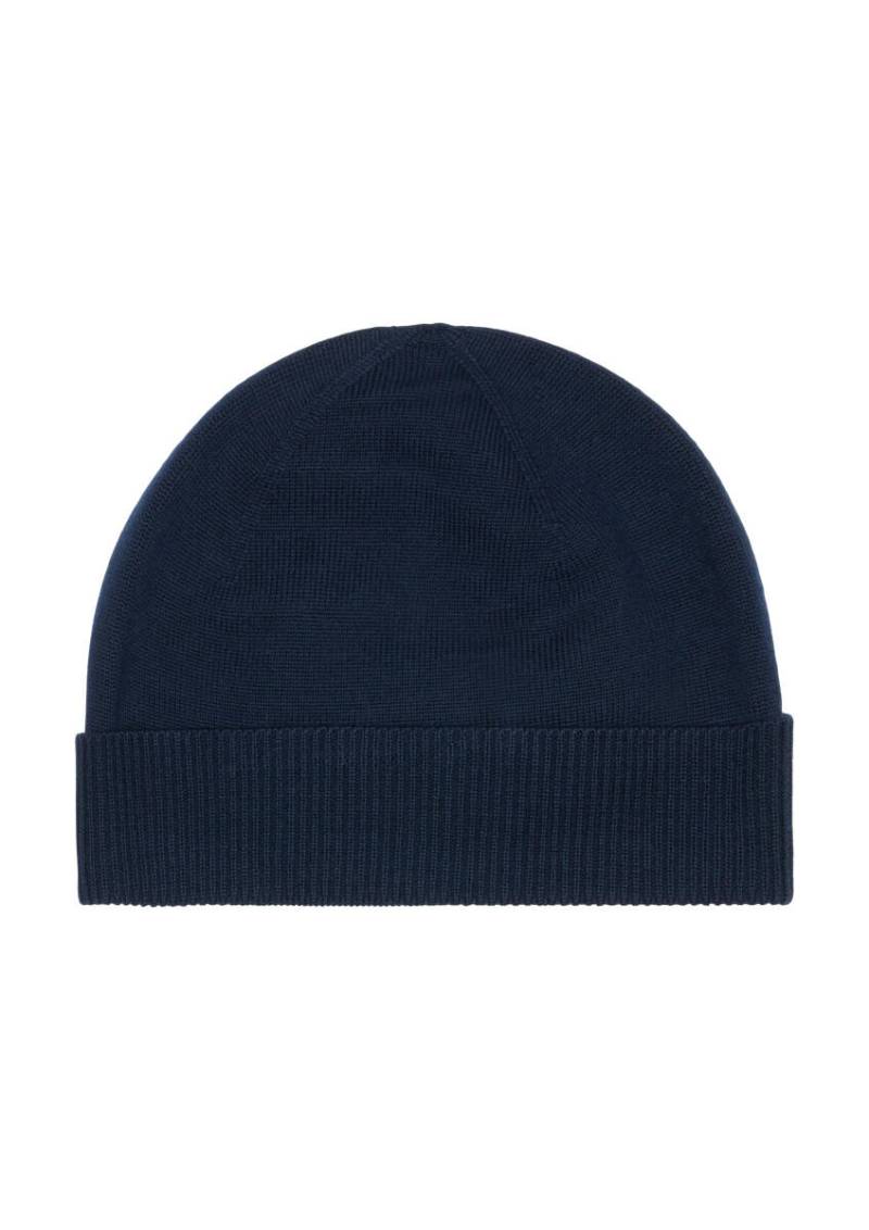 s.Oliver BLACK LABEL - Mütze aus Merinowolle blau - Gr. - ONE SIZE von s.Oliver BLACK LABEL