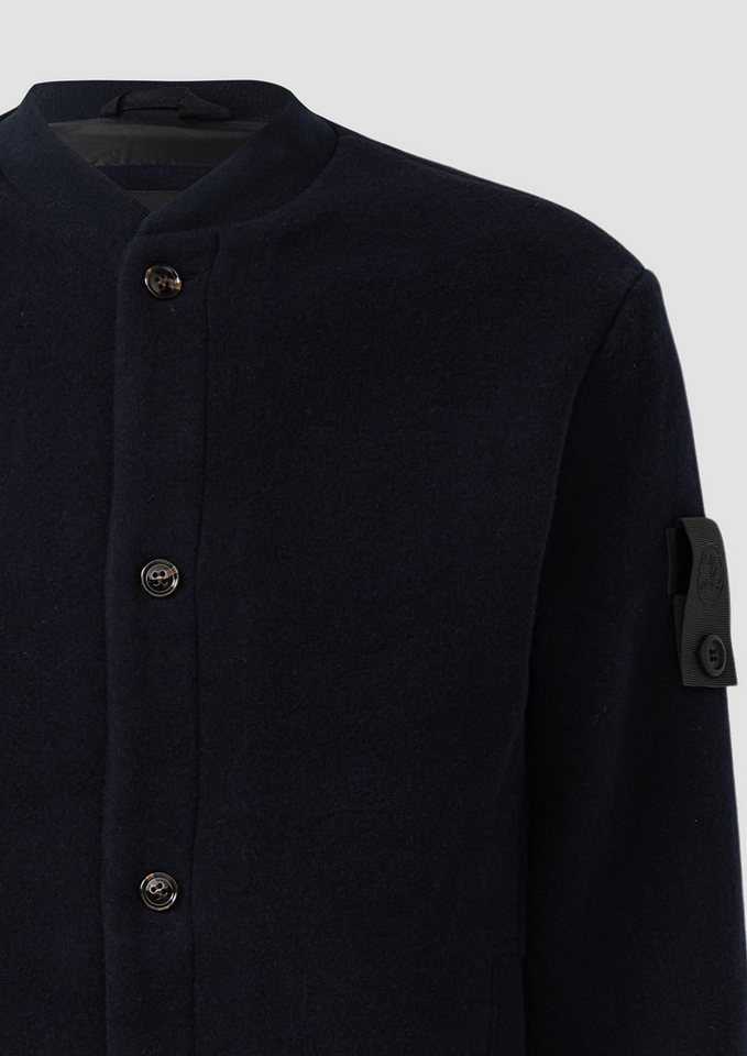 s.Oliver BLACK LABEL Outdoorjacke Wollmix-Blouson mit Label-Patch s.Oliver BLACK LABEL Outdoorjacke Wollmix-Blouson mit Label-Patch von s.Oliver BLACK LABEL