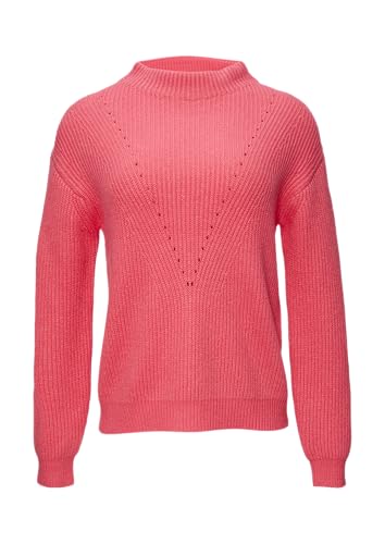 s.Oliver BLACK LABEL Oversized-Strickpullover mit Ajour-Detail pink XL von s.Oliver BLACK LABEL