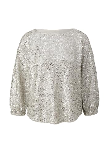 s.Oliver BLACK LABEL Mesh-Bluse mit Pailletten-Besatz Silber 36 s.Oliver BLACK LABEL Mesh-Bluse mit Pailletten-Besatz Silber 36 von s.Oliver BLACK LABEL
