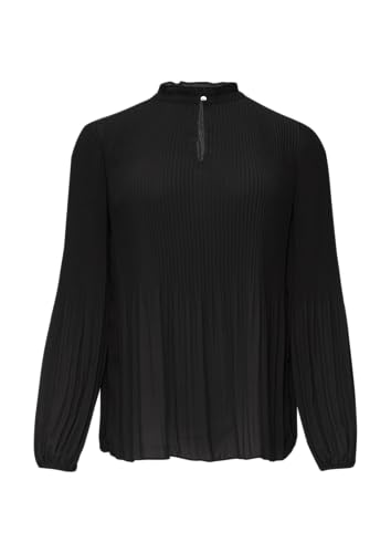 s.Oliver BLACK LABEL Plissierte Bluse aus Crêpe mit Stehkragen schwarz 46 s.Oliver BLACK LABEL Plissierte Bluse aus Crêpe mit Stehkragen schwarz 46 von s.Oliver BLACK LABEL