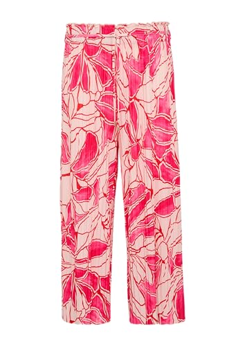 s.Oliver BLACK LABEL Plissierte Culotte mit All-Over-Print und Elastikbund pink 46 von s.Oliver BLACK LABEL