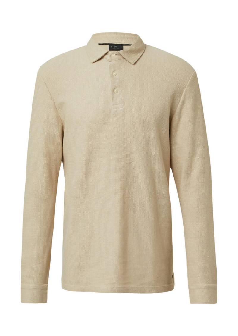 s.Oliver BLACK LABEL - Polo-Shirt beige - Gr. - L von s.Oliver BLACK LABEL
