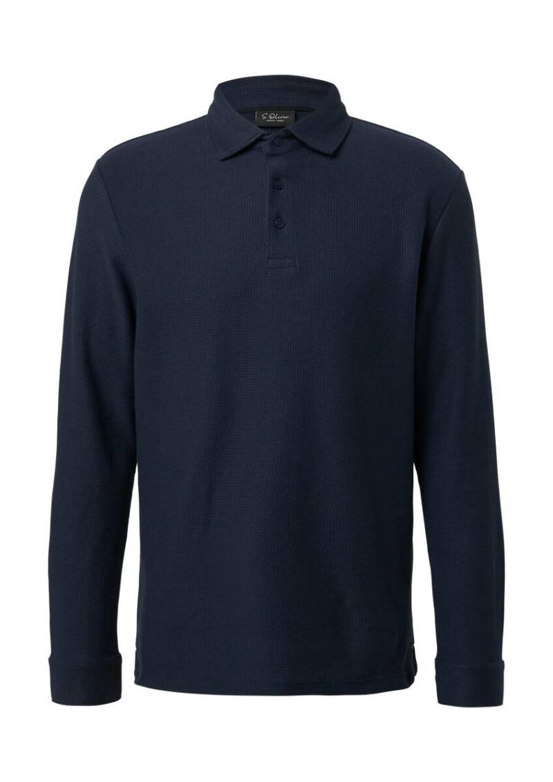 s.Oliver BLACK LABEL - Polo-Shirt blau - Gr. - XXL von s.Oliver BLACK LABEL