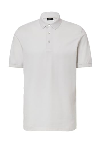 s.Oliver BLACK LABEL Poloshirt aus meliertem Baumwollpiqué wollweiß XXL von s.Oliver BLACK LABEL