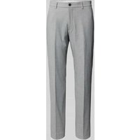 s.Oliver BLACK LABEL Regular Fit Anzughose mit Strukturmuster in Hellgrau, Größe 48 von s.Oliver BLACK LABEL