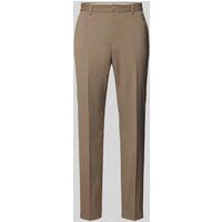 s.Oliver BLACK LABEL Regular Fit Anzughose mit angedeuteten Gesäßtaschen in Camel, Größe 48 von s.Oliver BLACK LABEL
