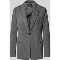 s.Oliver BLACK LABEL Regular Fit Blazer aus Interlockjersey in Anthrazit, Größe 44 von s.Oliver BLACK LABEL