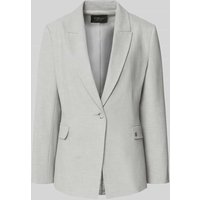 s.Oliver BLACK LABEL Regular Fit Blazer mit Viskose-Anteil in Mittelgrau, Größe 48 von s.Oliver BLACK LABEL