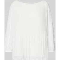 s.Oliver BLACK LABEL Regular Fit Bluse aus Chiffon in Offwhite, Größe 38 von s.Oliver BLACK LABEL