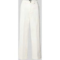 s.Oliver BLACK LABEL Regular Fit Culotte aus Baumwoll-Mix in Sand, Größe 40 von s.Oliver BLACK LABEL