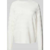 s.Oliver BLACK LABEL Regular Fit Feinstrickpullover aus Viskose-Mix in Weiss, Größe 40 von s.Oliver BLACK LABEL