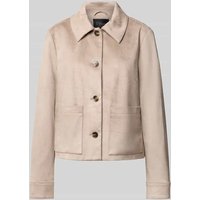 s.Oliver BLACK LABEL Regular Fit Jacke in Veloursleder-Optik in Sand, Größe 42 s.Oliver BLACK LABEL Regular Fit Jacke in Veloursleder-Optik in Sand, Größe 42 von s.Oliver BLACK LABEL