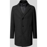 s.Oliver BLACK LABEL Regular Fit Mantel aus Woll-Mix mit herausnehmbarem Stepp-Einsatz in Anthrazit, Größe 54 von s.Oliver BLACK LABEL