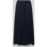 s.Oliver BLACK LABEL Regular Fit Midi-Rock aus plissiertem Mesh in Marine, Größe 42 s.Oliver BLACK LABEL Regular Fit Midi-Rock aus plissiertem Mesh in Marine, Größe 42 von s.Oliver BLACK LABEL