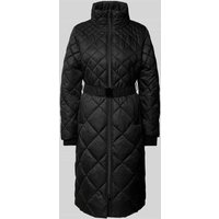 s.Oliver BLACK LABEL Regular Fit Steppmantel mit Gürtel in Black, Größe 34 von s.Oliver BLACK LABEL