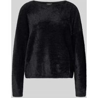 s.Oliver BLACK LABEL Regular Fit Strickpullover mit Viskose-Anteil in Black, Größe 40 von s.Oliver BLACK LABEL