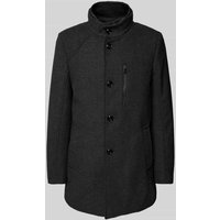 s.Oliver BLACK LABEL Regular Fit Wollmantel mit herausnehmbarem Einsatz in Black, Größe 52 von s.Oliver BLACK LABEL