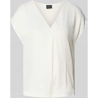 s.Oliver BLACK LABEL Relaxed Fit Blusenshirt im Fabric Mix in Weiss, Größe 42 von s.Oliver BLACK LABEL