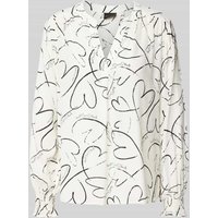 s.Oliver BLACK LABEL Relaxed Fit Hemdbluse aus reiner Viskose in Weiss, Größe 40 von s.Oliver BLACK LABEL