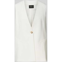s.Oliver BLACK LABEL Relaxed Fit Indoor-Weste mit Viskose-Anteil in Offwhite, Größe 38 von s.Oliver BLACK LABEL