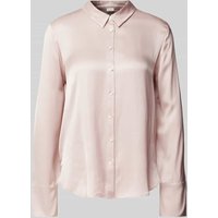 s.Oliver BLACK LABEL Relaxed Fit Langarmbluse aus reiner Viskose in Rose, Größe 46 von s.Oliver BLACK LABEL