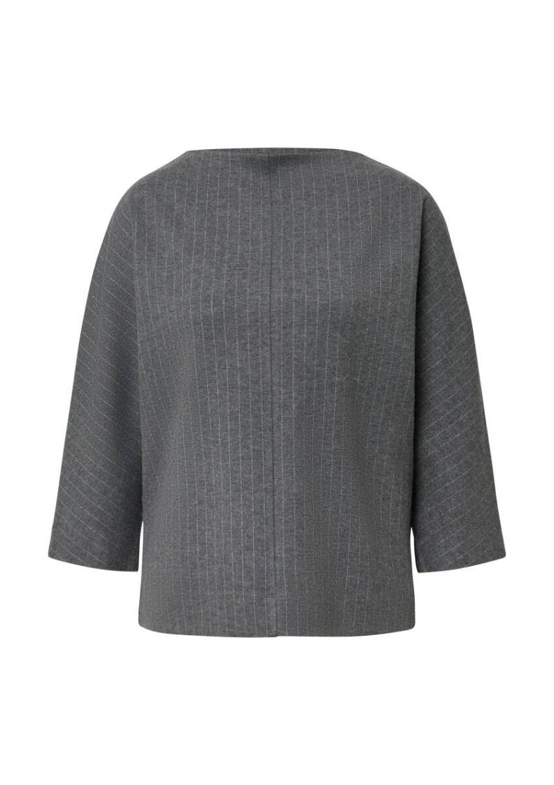 s.Oliver BLACK LABEL - Relaxed-Fit-Shirt mit Nadelstreifen grau - Gr. - 34 von s.Oliver BLACK LABEL