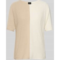 s.Oliver BLACK LABEL Relaxed Fit Strickshirt aus reiner Viskose in Sand, Größe 38 von s.Oliver BLACK LABEL