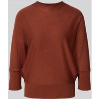 s.Oliver BLACK LABEL Relaxed Fit Turtleneck-Pullover aus Viskose-Mix in Rostrot, Größe 42 von s.Oliver BLACK LABEL