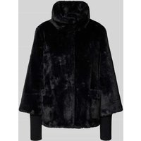 s.Oliver BLACK LABEL Relaxed Fit Webpelzjacke mit Strick-Storm-Cuffs in Black, Größe 40 s.Oliver BLACK LABEL Relaxed Fit Webpelzjacke mit Strick-Storm-Cuffs in Black, Größe 40 von s.Oliver BLACK LABEL