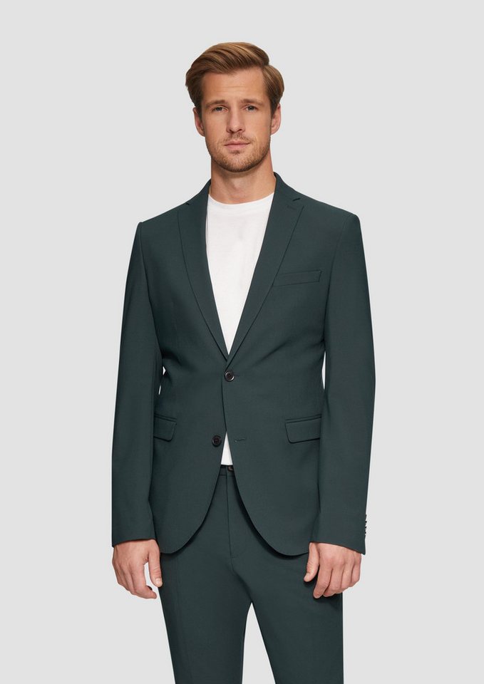 s.Oliver BLACK LABEL Sakko s.O PURE: Superelastisches Anzugsakko in Wolloptik von s.Oliver BLACK LABEL