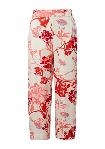 s.Oliver BLACK LABEL Damen 2145101 Satin Hose Regularular Fit, Wide Leg, Creme 02A2, 40 von s.Oliver BLACK LABEL