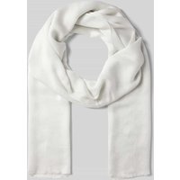 s.Oliver BLACK LABEL Schal mit Fransen in Weiss, Größe 1 von s.Oliver BLACK LABEL