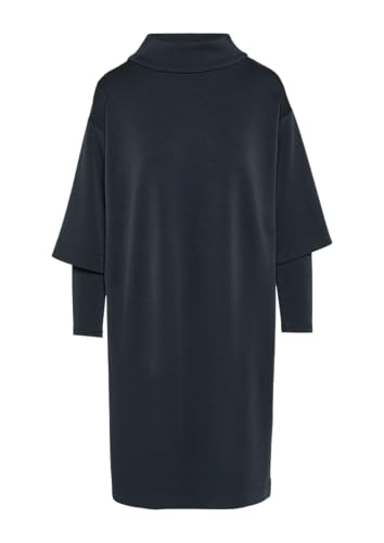 s.Oliver BLACK LABEL Scuba-Kleid mit Layer Details und Stehkragen Navy 36 von s.Oliver BLACK LABEL
