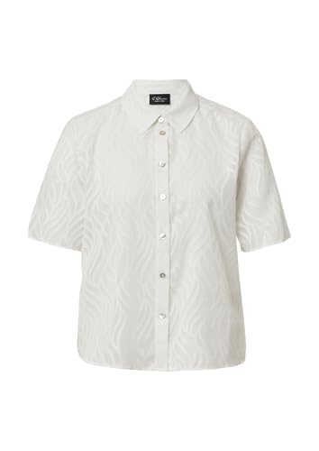 s.Oliver BLACK LABEL Semitransparente Bluse mit Strukturmuster Ecru 40 s.Oliver BLACK LABEL Semitransparente Bluse mit Strukturmuster Ecru 40 von s.Oliver BLACK LABEL