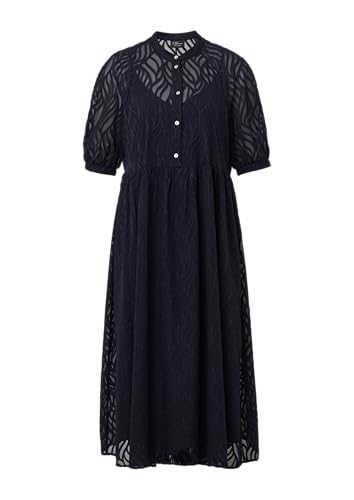 s.Oliver BLACK LABEL Semitransparentes Maxikleid mit Futter Navy 42 von s.Oliver BLACK LABEL