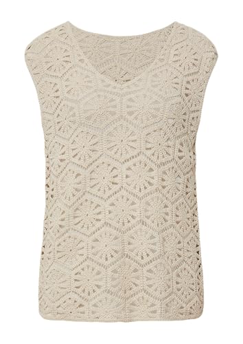 s.Oliver BLACK LABEL Semitransparentes Tanktop aus Häkelspitze beige M von s.Oliver BLACK LABEL