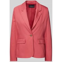 s.Oliver BLACK LABEL Shaped Fit Blazer aus Baumwoll-Mix mit Pattentaschen in Koralle, Größe 36 s.Oliver BLACK LABEL Shaped Fit Blazer aus Baumwoll-Mix mit Pattentaschen in Koralle, Größe 36 von s.Oliver BLACK LABEL