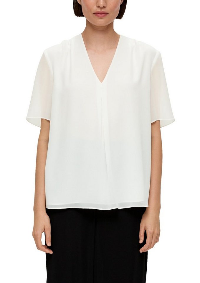 s.Oliver BLACK LABEL Shirtbluse mit eingelegter Falte vorne von s.Oliver BLACK LABEL