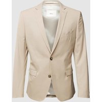 s.Oliver BLACK LABEL Slim Fit 2-Knopf-Sakko mit Viskose-Anteil in Beige, Größe 54 von s.Oliver BLACK LABEL
