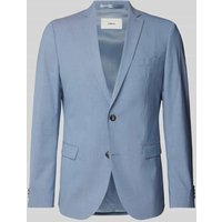 s.Oliver BLACK LABEL Slim Fit 2-Knopf-Sakko mit Viskose-Anteil in Hellblau, Größe 52 von s.Oliver BLACK LABEL