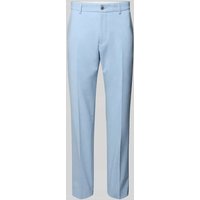 s.Oliver BLACK LABEL Slim Fit Anzughose in Flammgarnoptik in Hellblau, Größe 46 von s.Oliver BLACK LABEL