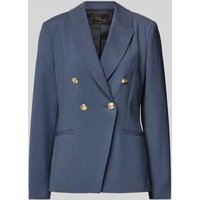 s.Oliver BLACK LABEL Slim Fit Blazer mit doppelreihigem 2-Knopf-Verschluss in Blau, Größe 42 s.Oliver BLACK LABEL Slim Fit Blazer mit doppelreihigem 2-Knopf-Verschluss in Blau, Größe 42 von s.Oliver BLACK LABEL