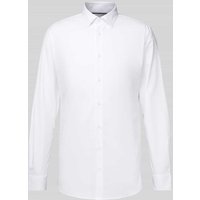 s.Oliver BLACK LABEL Regular Fit Businesshemd mit Stretch-Anteil in Weiss, Größe 38 von s.Oliver BLACK LABEL