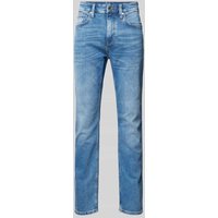 s.Oliver BLACK LABEL Slim Fit Jeans im 5-Pocket-Design Modell 'Nelio' in Blau, Größe 31/32 von s.Oliver BLACK LABEL