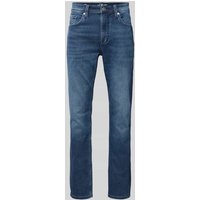 s.Oliver BLACK LABEL Slim Fit Jeans im 5-Pocket-Design Modell 'Nelio' in Marine, Größe 31/32 von s.Oliver BLACK LABEL