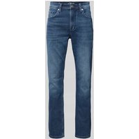 s.Oliver BLACK LABEL Slim Fit Jeans im 5-Pocket-Design Modell 'Nelio' in Marine, Größe 34/34 von s.Oliver BLACK LABEL