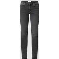 s.Oliver BLACK LABEL Slim Fit Jeans mit Modal-Anteil in Mittelgrau Melange, Größe 34/32 von s.Oliver BLACK LABEL