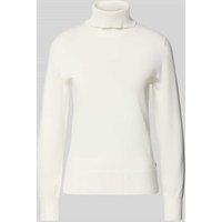 s.Oliver BLACK LABEL Slim Fit Pullover aus Viskose-Mix in Offwhite, Größe 34 von s.Oliver BLACK LABEL